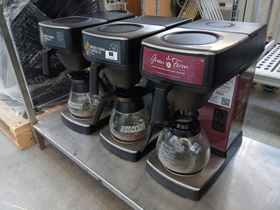 Lot 86 - 3x Bravilor Bonamat filter coffee machines,...