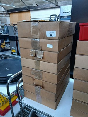 Lot 95 - 7x boxes of fire blankets with a red fire...