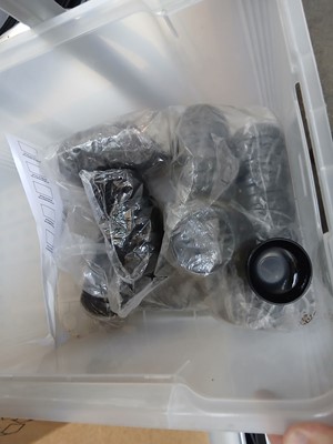Lot 109 - Small black plastic finger bowls