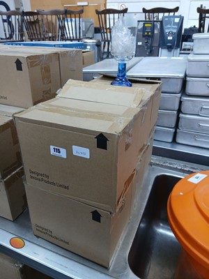 Lot 115 - 6x boxes of 6 blue goblet type cups