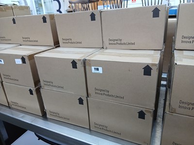 Lot 118 - Strahl 16x boxes of 6 blue large tumblers