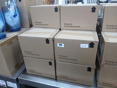 Lot 119 - Strahl 16x boxes of 6 blue large tumblers