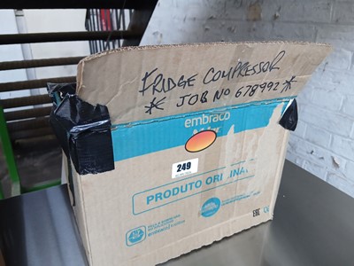 Lot 249 - Embraco fridge compressor