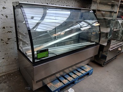 Lot 250 - 180cm Tecnoform ambient lit serve over display...