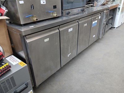 Lot 268 - 225cm 4-door counter fridge