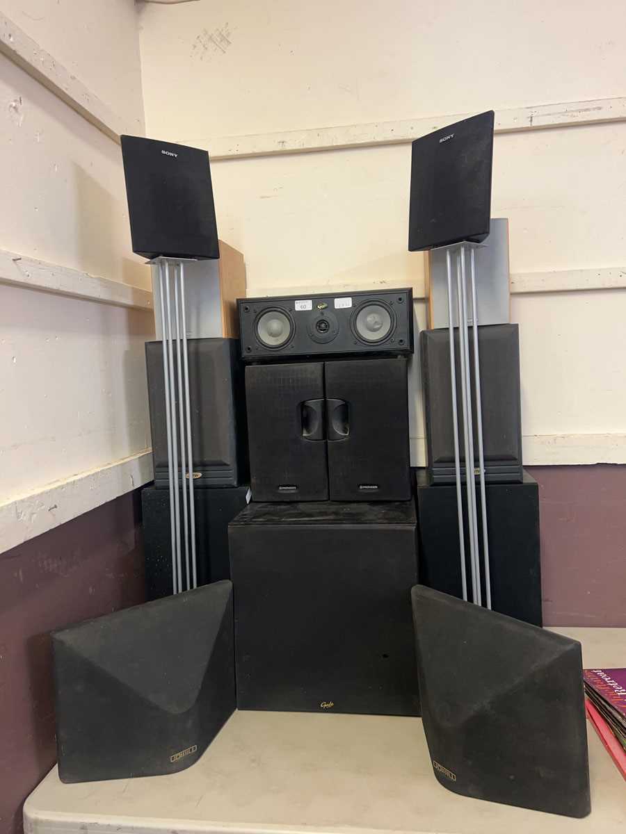 Lot A collection of fourteen assorted speakers by...