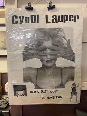 Lot A Cyndi Lauper poster 'Girls Just Wanna Have Fun'