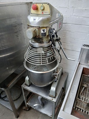 Lot 281 - Metcalfe 20 corp mixer with safety guard, bowl...