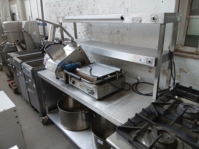 Lot 287 - 150cm stainless steel preparation station on...