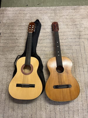 Lot A cased Eleca model DAG-IN-36 acoustic guitar...