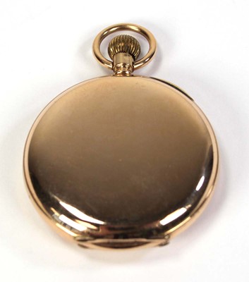 Lot 431 - A 15ct yellow gold half hunter pocket watch by...