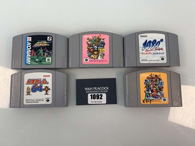 Lot 1092 - 5x Japanese NES games