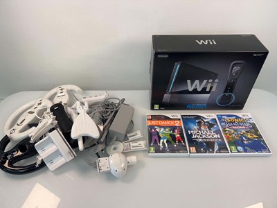 Lot 1093 - Nintendo Wii with 5x games (Just Dance 2 is...