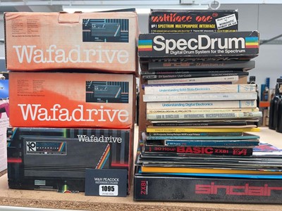Lot 1095 - 3x Sinclair Spectrum Wafadrive with a qty of...