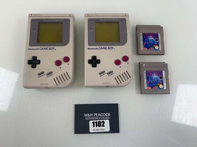 Lot 1102 - 2x Nintendo Gameboy with 2x Tetris