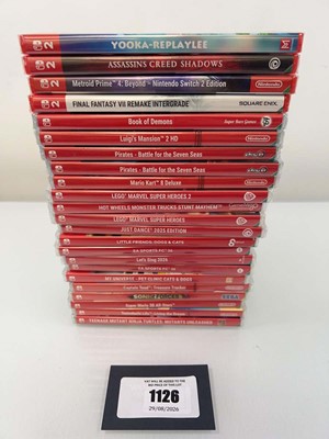 Lot 1126 - Qty of sealed Nintendo Switch and Switch 2...