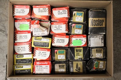Lot 2957 - 2000+ assorted heads for reloading, Nosler,...