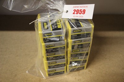 Lot 2959 - 1000 x 7mm (.284) Speer 120gr Soft Point,...