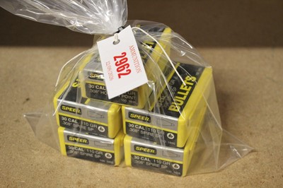 Lot 2962 - 500 x 30 cal (.308) Speer 110gr Spire SP &...