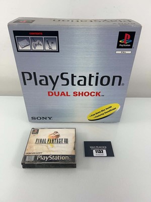 Lot 1132 - PlayStation in box together with Final Fantasy
