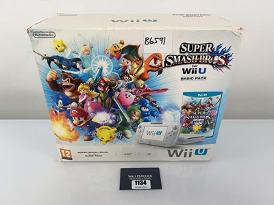 Lot 1134 - Nintendo Wii U Super Smash Bros Edition in box...