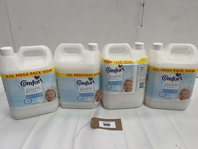 Lot 3502 - 4 x 5L Comfort fabric conditioner