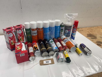 Lot 3511 - Spray Starch, air fresheners, Clipper blade...