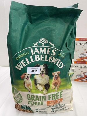 Lot 3512 - 10kg James Wellbeloved grain free senior dog food