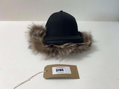 Lot 3705 - Maxime Black real fur cap With dust bag (cabinet)