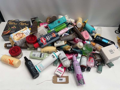 Lot 3567 - Mixed hair products include shampoo,...