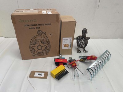 Lot 3525 - Wolf patio cleaning brush, rake and weeder...