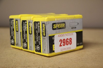 Lot 2968 - 300 x 6.5mm (.264) Speer 120gr Spitzer heads...