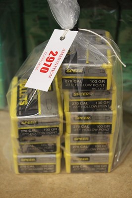 Lot 2970 - 800 x 270 cal (.277) Speer 100gr Hollow Point...