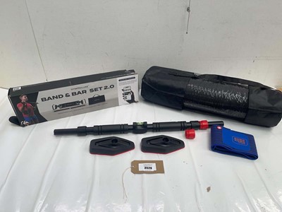 Lot 3529 - Gymproluxe Band & bar Set 2.0, exercise mat,...