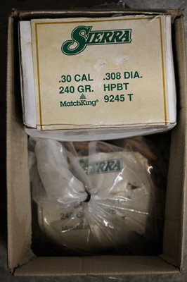 Lot 2981 - 31lbs 30 cal (.308) Sierra Match King 240gr...