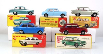 Lot 159 - Five Dinky models: 134 Triumph Vitesse, 136...