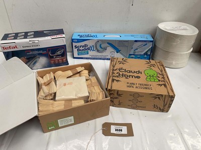 Lot 3536 - Tefal steam irons, 2 Box of Planet friendly...