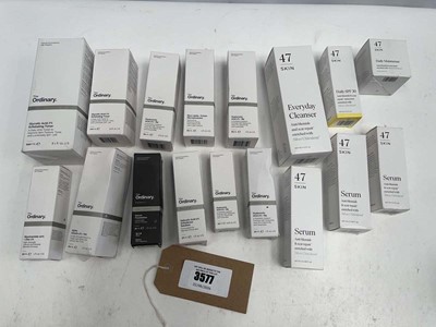 Lot 3577 - 17x beauty products to include The ordinary...