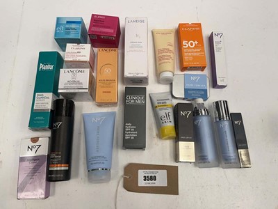 Lot 3580 - 20x Branded products to include No7, Clarins,...