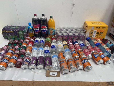 Lot 3544 - 2 bags of drinks including Pepsi, Barr, Aloe...