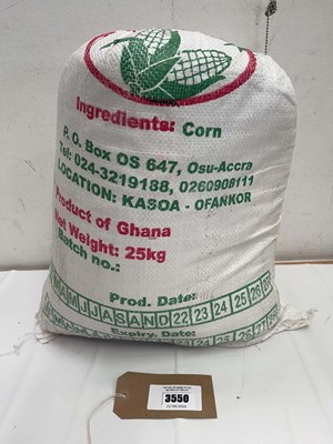 Lot 3550 - 25kg Ghana corn