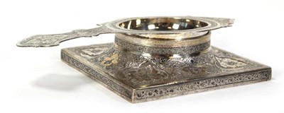 Lot 205 - An (?)Eastern European/Russian silver tea...