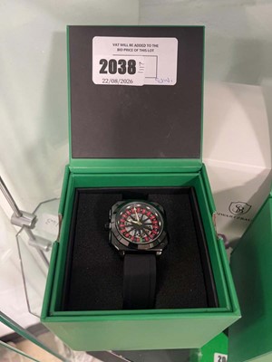 Lot 2038 - Boxed Schwartzbauer Roulette Wheel wrist watch