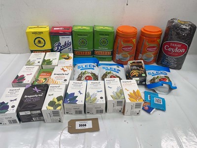 Lot 3556 - Loose leaf and tea bags including Yerba Mate,...