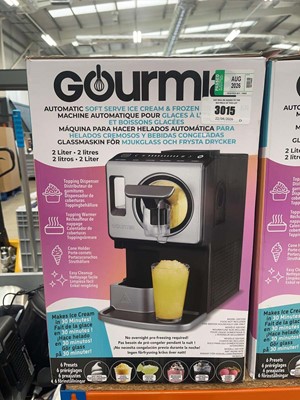 Lot 3015 - Boxed Gourmia Soft Serve Ice Cream and Frozen...