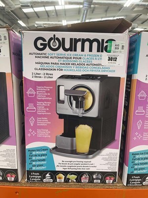 Lot 3012 - Boxed Gourmia Soft Serve Ice Cream and Frozen...