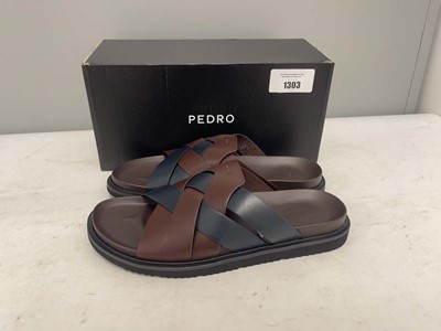 Lot Pedro EU44 sandals in dark brown - boxed