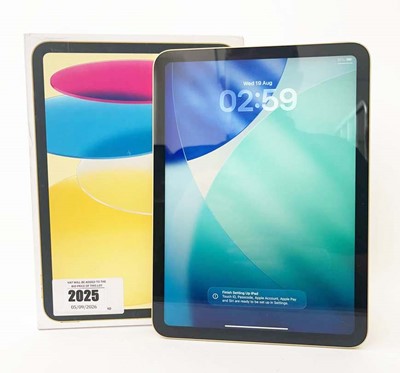 Lot iPad A16 128GB Gold with box, USB-C cable and...