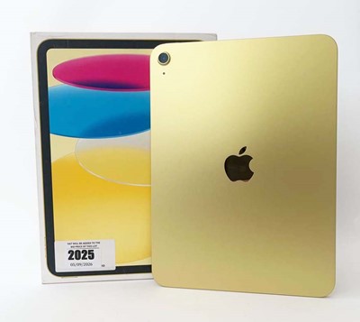 Lot iPad A16 128GB Gold with box, USB-C cable and...