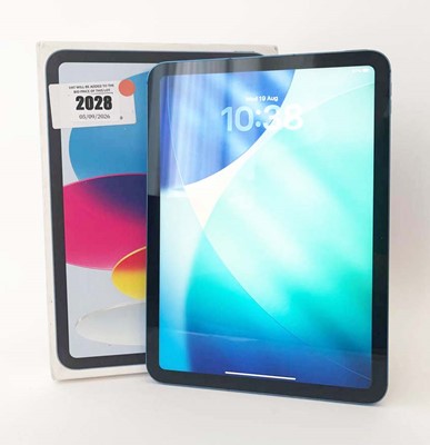 Lot iPad A16 128GB Blue with box and cable (WiFi &...